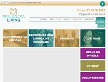 Tablet Screenshot of beauarabaliving.org.au